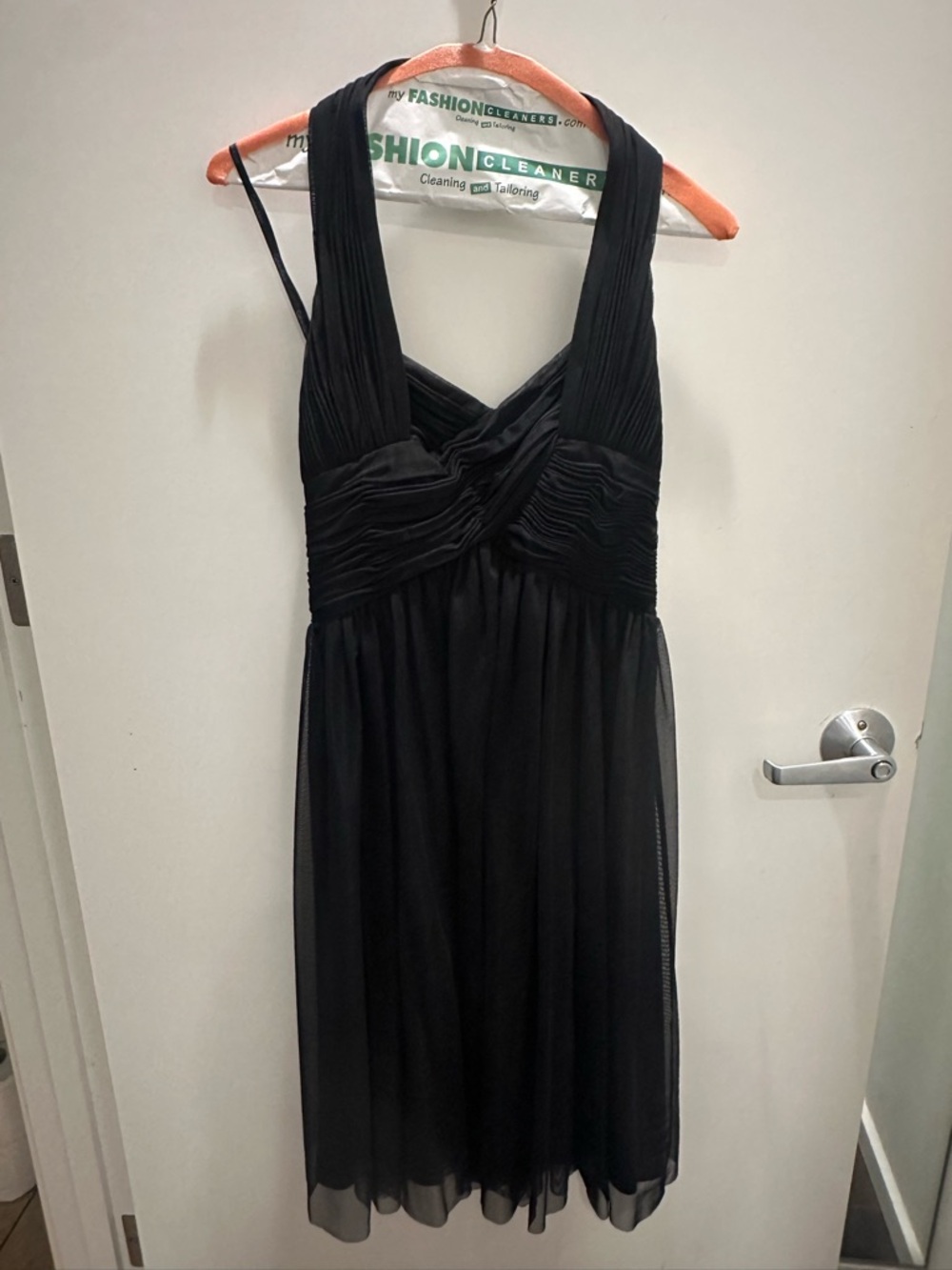 Vintage 90’s Calvin Klein Black Sleeveless V-Neck Midi Dress
